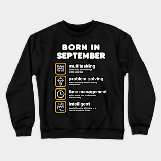 Born in September Crewneck Sweatshirt